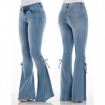 Wijde flared jeans