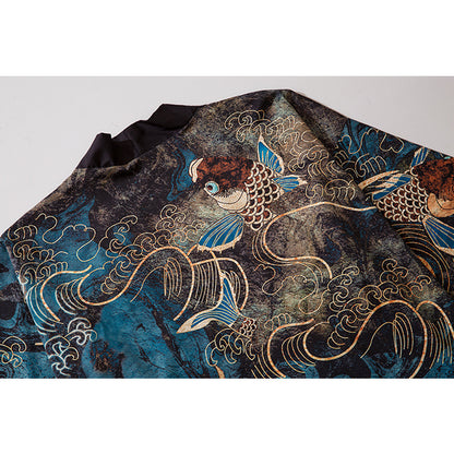 Kimono Mantel Met Print