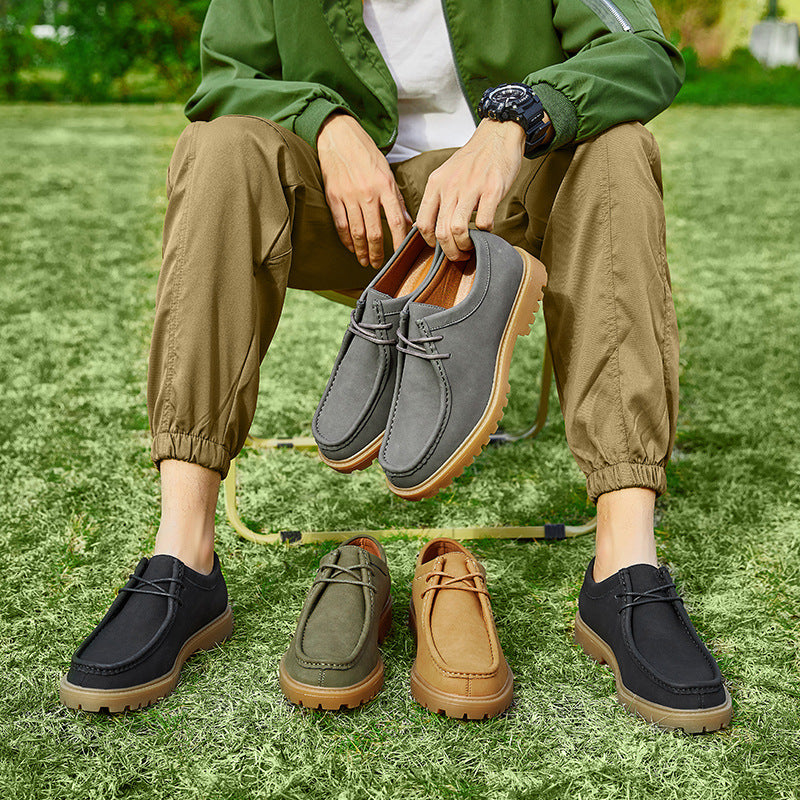 Mens Classic Leather Derby Shoes