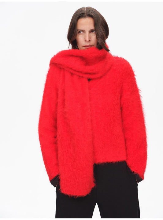 Wintersjaal van alpacawol voor dames