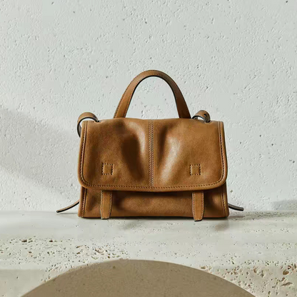 Vintage Genuine Leather Crossbody Bag
