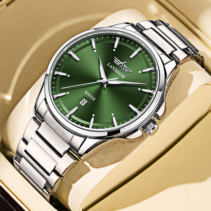 Lanmsom Mens Quartz Watch with Calendar