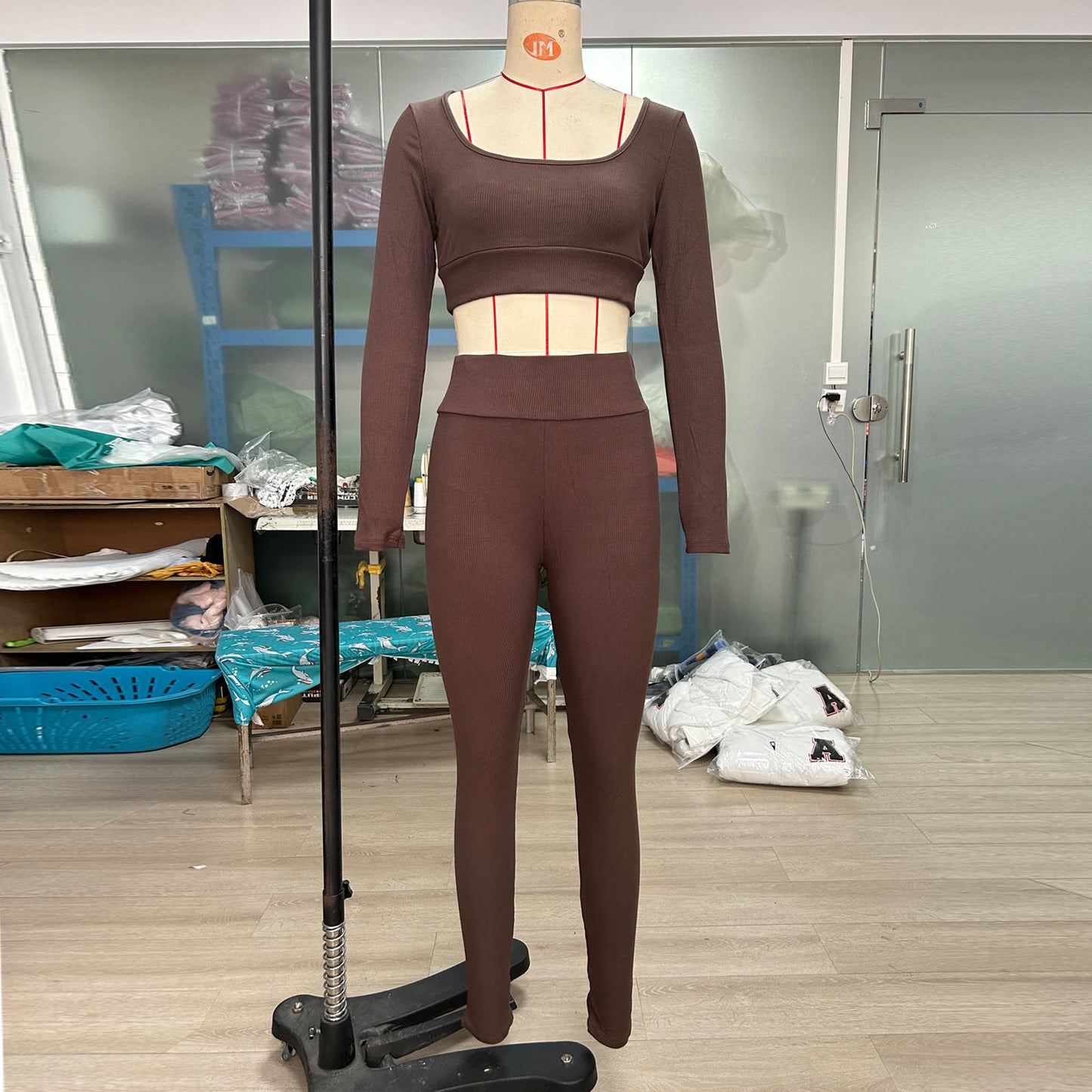 Sporttop Yogakleding Heupverhoging Fitnessbroek Tweedelige set