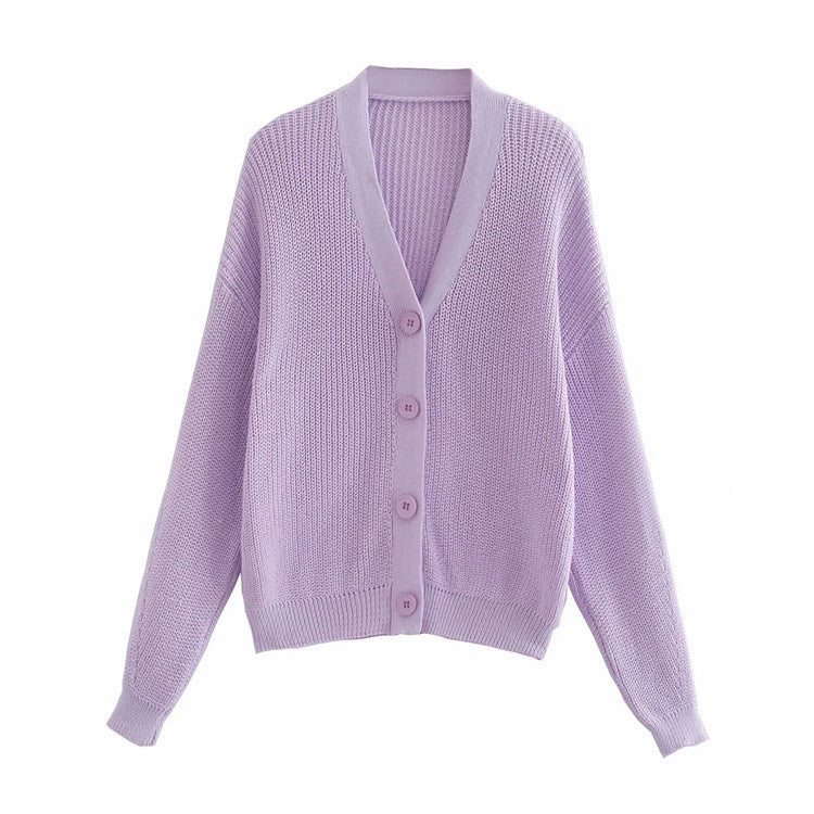 Gebreide cardigan met knopen