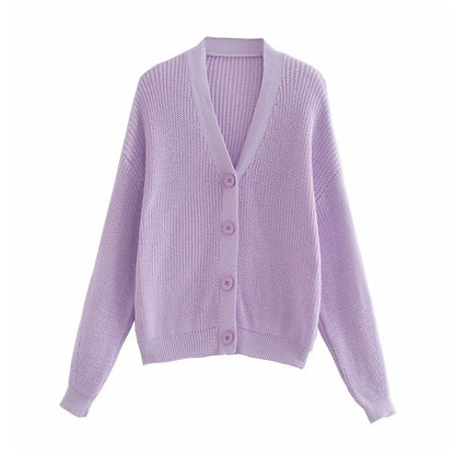 Gebreide cardigan met knopen