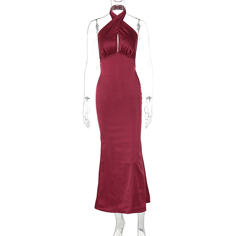 Backless sleeveless elegant dress