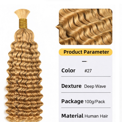 Deep Wave Real Hair Dreadlocks Braids