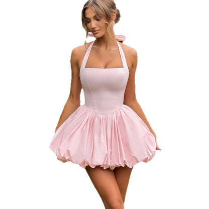 Halter Neck Tie Dress