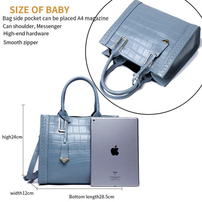 Dames Leren Handtas Met Krokodillenpatroon