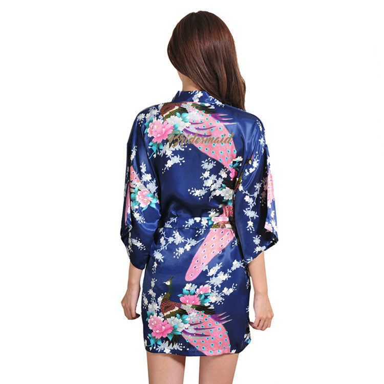 Bruidsmeisjes make-up kimono duster