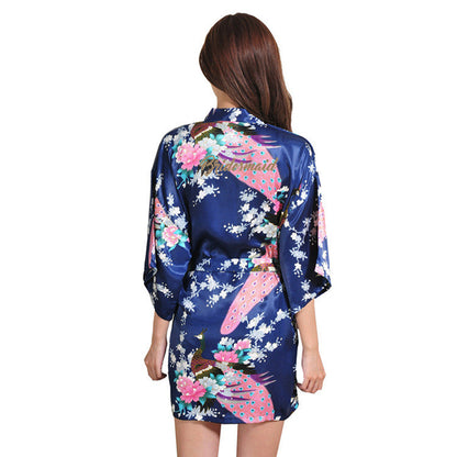 Bruidsmeisjes make-up kimono duster