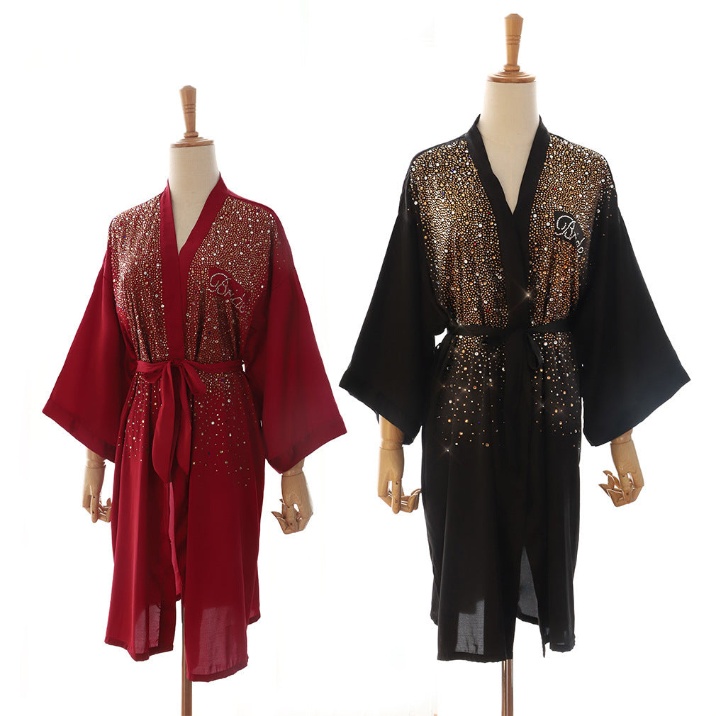 Bruids duster met diamandjes