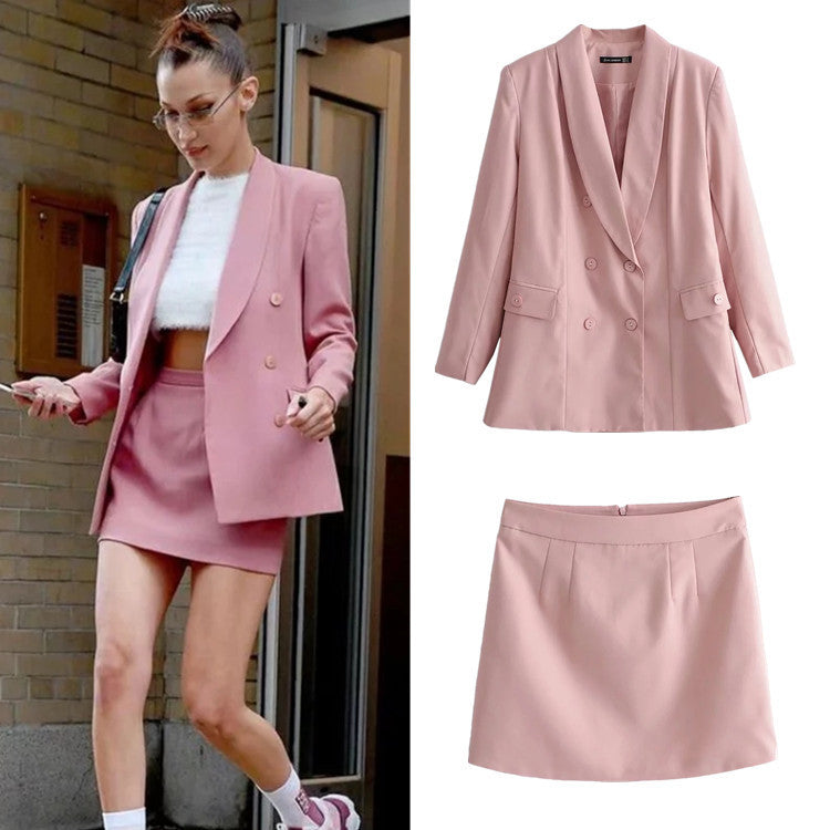 Losse colbert of mini-rok met ritssluiting