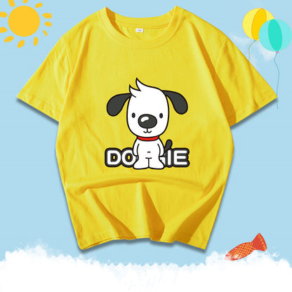 Katoenen jongens T-shirt met korte mouwen en print