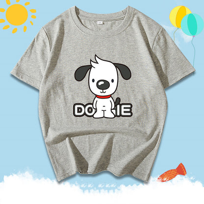 Katoenen jongens T-shirt met korte mouwen en print