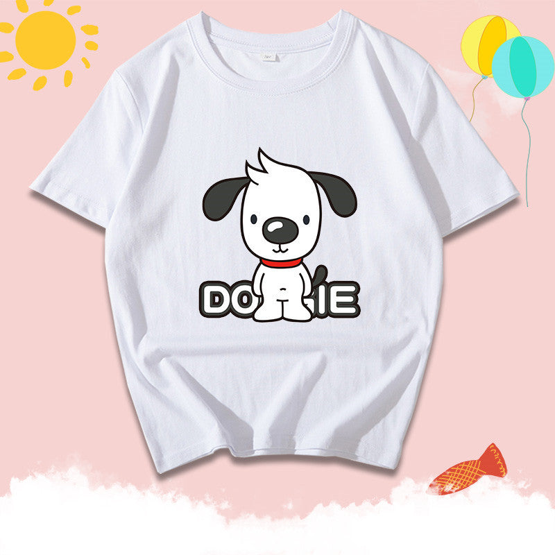 Katoenen jongens T-shirt met korte mouwen en print