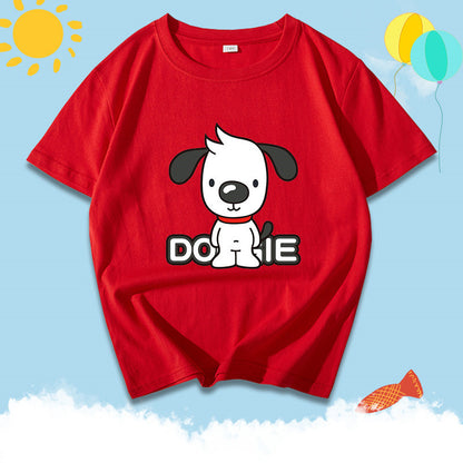 Katoenen jongens T-shirt met korte mouwen en print