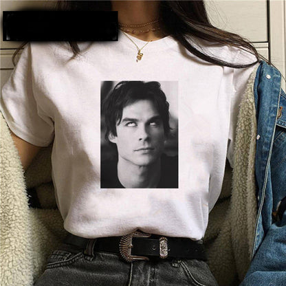 T-shirt Zomer Dames Korte mouwen 90s Cool T-shirt Streetwear