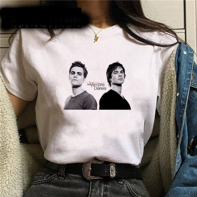 T-shirt Zomer Dames Korte mouwen 90s Cool T-shirt Streetwear