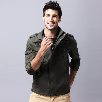 Europees en Amerikaans heren katoenen militair uniform jas