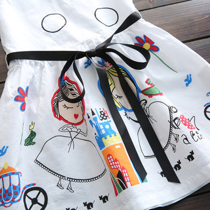 Digitaal geprint casual jurkje