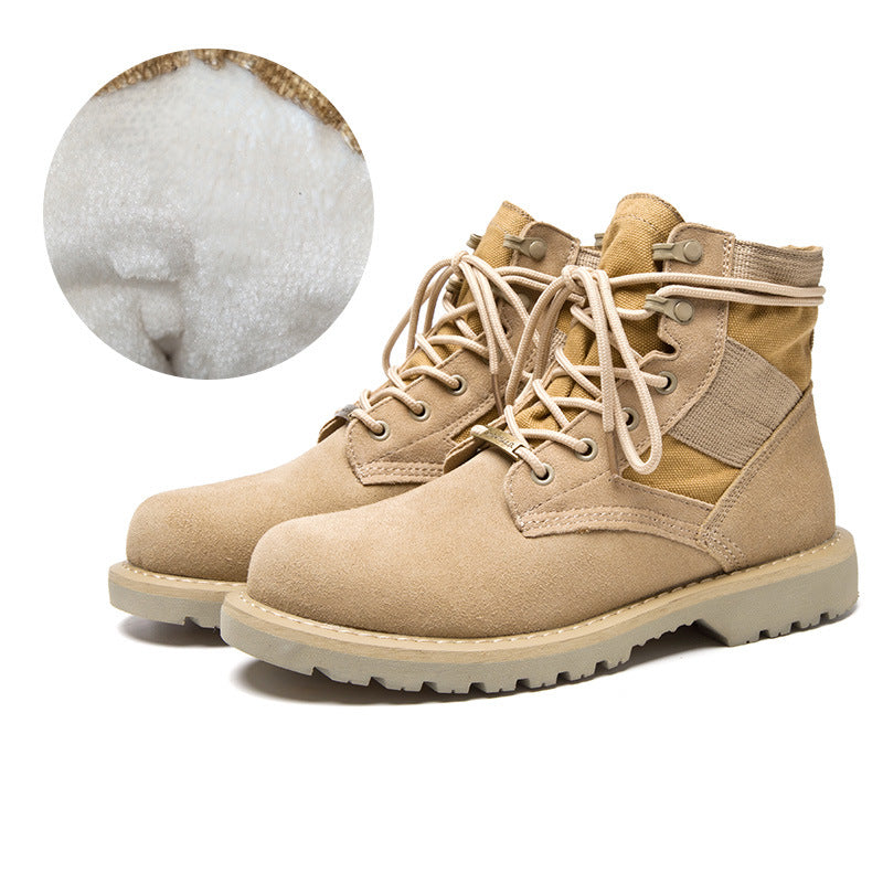 Dames leren wandelschoenen met wolvenmotief