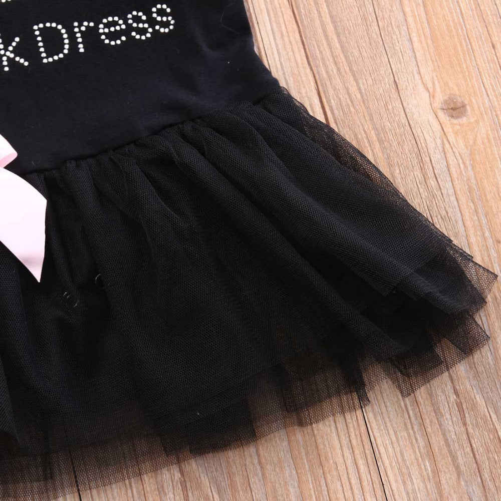 Europese Little Black Dress Baby Outfit  6-24 Mnd