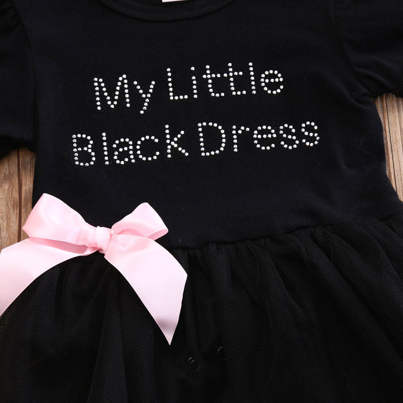 Europese Little Black Dress Baby Outfit  6-24 Mnd