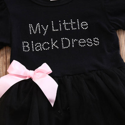 Europese Little Black Dress Baby Outfit  6-24 Mnd