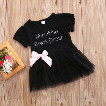 Europese Little Black Dress Baby Outfit  6-24 Mnd