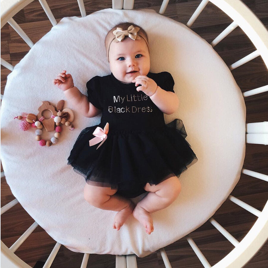 Europese Little Black Dress Baby Outfit  6-24 Mnd