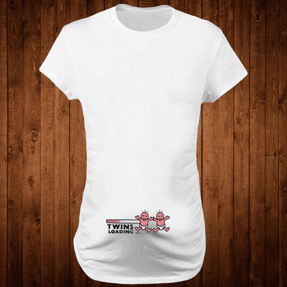 T-shirts Slim Zwangerschap Grappige Tekst