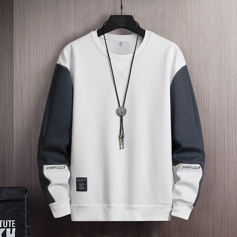 Trendy casual colorblock heren sweatshirt