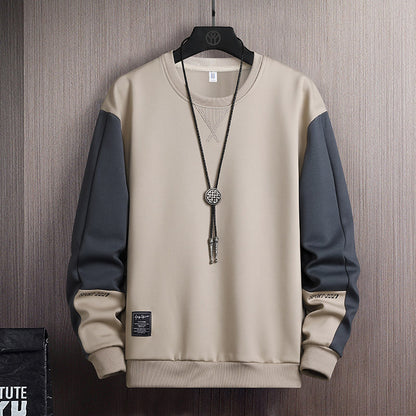 Trendy casual colorblock heren sweatshirt