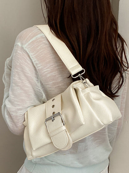 Solid-color single-shoulder underarm bag