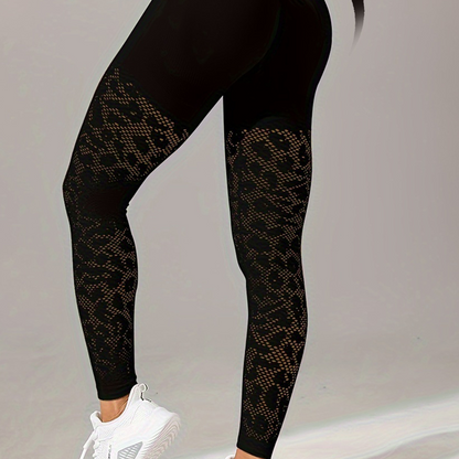 Self-improvement jacquard sport yoga suit