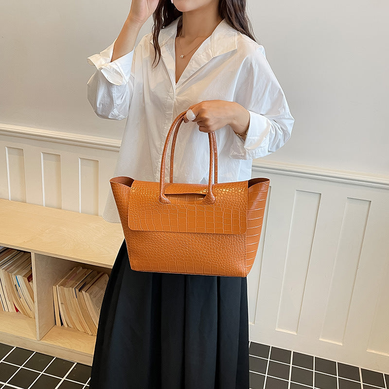 Crocodile Pattern Large Capacity Tote Bag