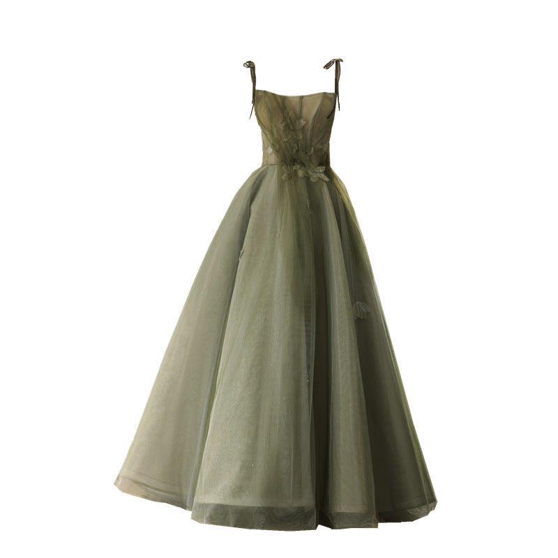 Elegant Strapless Long Evening Dress