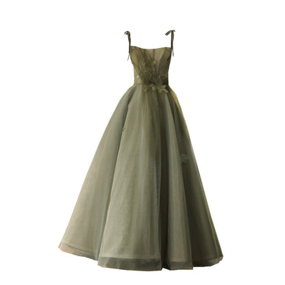 Elegant Strapless Long Evening Dress