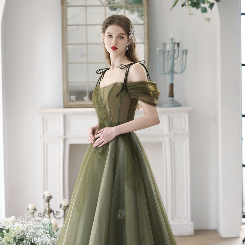 Elegant Strapless Long Evening Dress