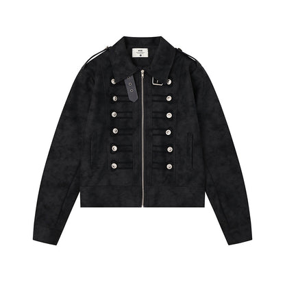 Retro Zip-Up Cardigan Jacket