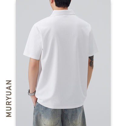 Flip Collar Men's Polo Shirt