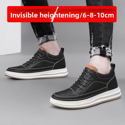 Men's Invisible Height Increasing Casual Sneakers Thick Sole Shoes