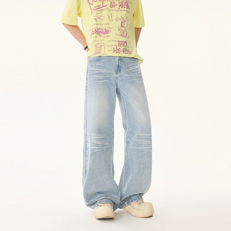 Summer loose straight leg commuting pants