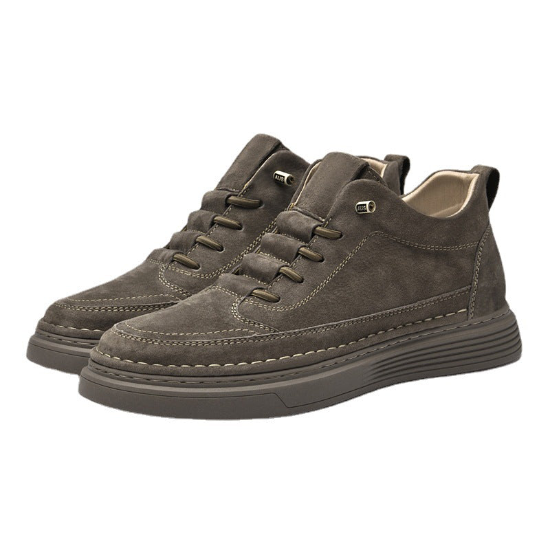 Men's Retro Suede Height Increasing Casual Board Shoes
