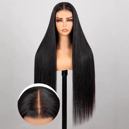 Long Straight Lace Front Wig with Natural Hairline