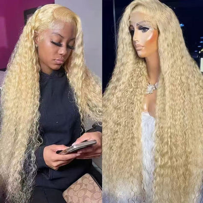 Women's Lace Front Wig Long Curly Hair Natural Wave