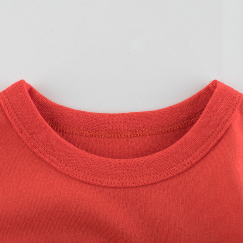 2-IN-1 look kinder T-shirt met print en strepen