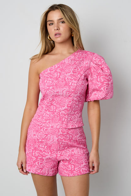 Tops met korte mouwen Bloemenprint Elegant Lente/Zomer