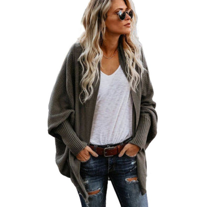 2025 Europe and America cross border AliExpress Amazon women's knitwear cardigan sweater oversized sweater coat women's fashion
